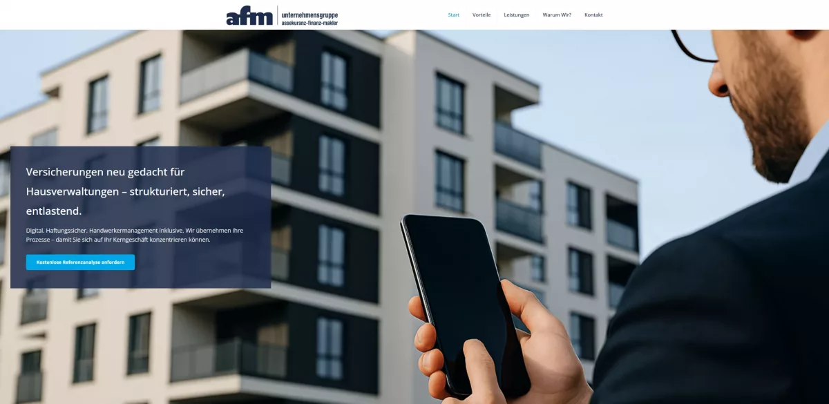 axelkruse-afm.de – Landingpage