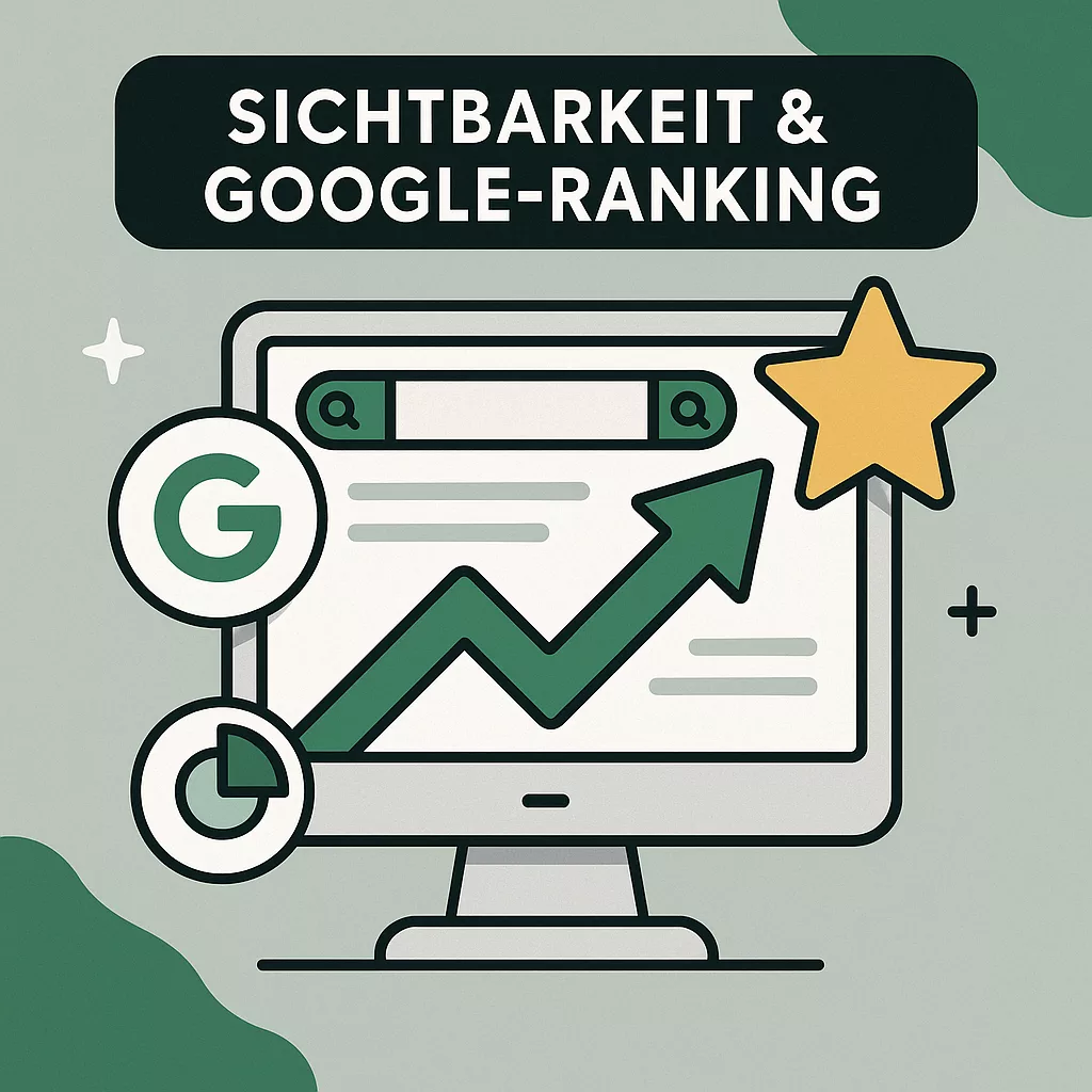 Illustration: Sichtbarkeit & Google-Ranking